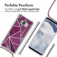 imoshion Design Hülle mit Band Samsung Galaxy S8 - Bordeaux Graphic