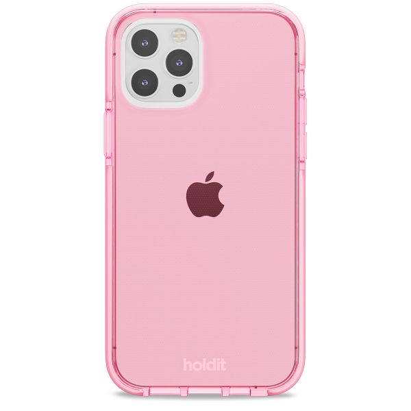 Holdit Seethru Case für das iPhone 12 (Pro) - Bright Pink