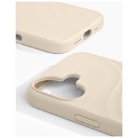 iDeal of Sweden Soft Swirl Silicone MagSafe Hülle Apple iPhone 17 - Cloud Dancer