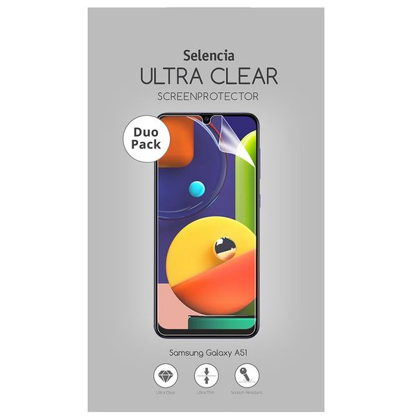 Selencia Duo Pack Screenprotector für das Samsung Galaxy A51