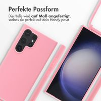 imoshion Silikonhülle mit Band für das Samsung Galaxy S24 Ultra - Rosa