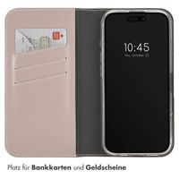 Selencia Echtleder Klapphülle Apple iPhone 16 Pro - Dusty Pink