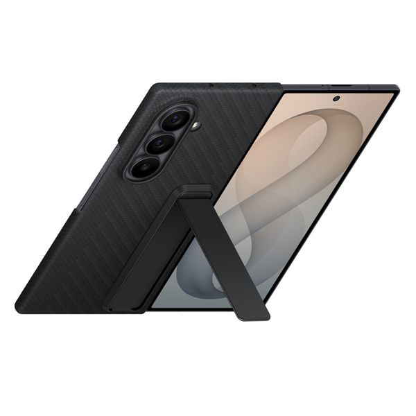 Samsung Carbon Standing Case Samsung Galaxy Z Fold 8 Ultra - Black