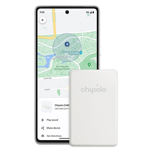 Chipolo CARD Point – GPS-Tracker für Android – 1 Pack – Weiß