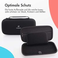 imoshion Schale Nintendo Switch 2 mit Reißverschlusstasche - Hülle Nintendo Switch 2 / Switch (OLED) mit Griff - Schwarz