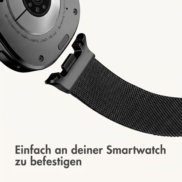 imoshion Mailändische Magnetarmband für Samsung Galaxy Watch Ultra 2 (2026) / Ultra (2024/2025) - Schwarz