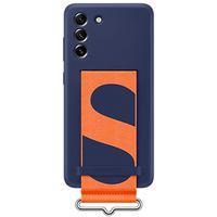 Samsung ﻿Original Silikon-Cover mit Band für das Galaxy S21 FE - Navy