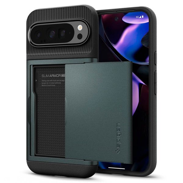 Spigen Slim Armor CS Case für das Google Pixel 9 Pro XL - Abyss Green