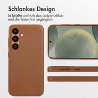 Accezz MagSafe Leather Backcover für das Samsung Galaxy S24 - Sienna Brown