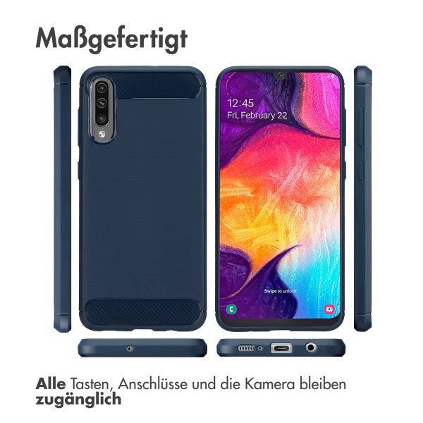 imoshion Brushed Back Cover für das Samsung Galaxy A50 / A30s - Dunkelblau