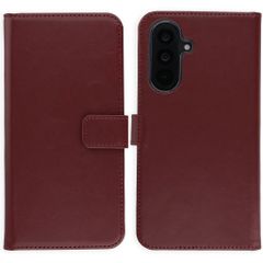 Selencia Echtleder Klapphülle Samsung Galaxy A37 (5G) - Burgundy