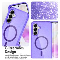 imoshion Glitzer Back Cover mit MagSafe Samsung Galaxy A36 - Glitzer Violett