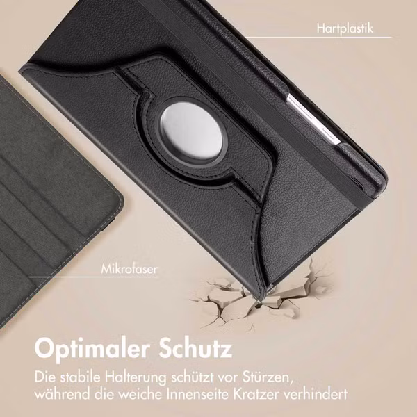 imoshion 360° drehbare Klapphülle Samsung Galaxy Tab A8 - Schwarz