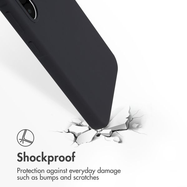 Accezz Liquid Silikoncase mit MagSafe Samsung Galaxy A36 / A56 - Schwarz