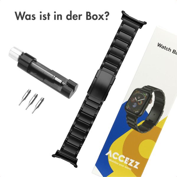 Accezz Mattes Titanstahlarmband für das Samsung Galaxy Watch Ultra (2024/2025) - Schwarz