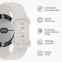 imoshion Silikonarmband für die Google Pixel Watch 3 - 45 mm - Größe L - Weiß