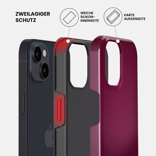 Burga Tough Back Cover MagSafe Apple iPhone 14 - Dark Cherry