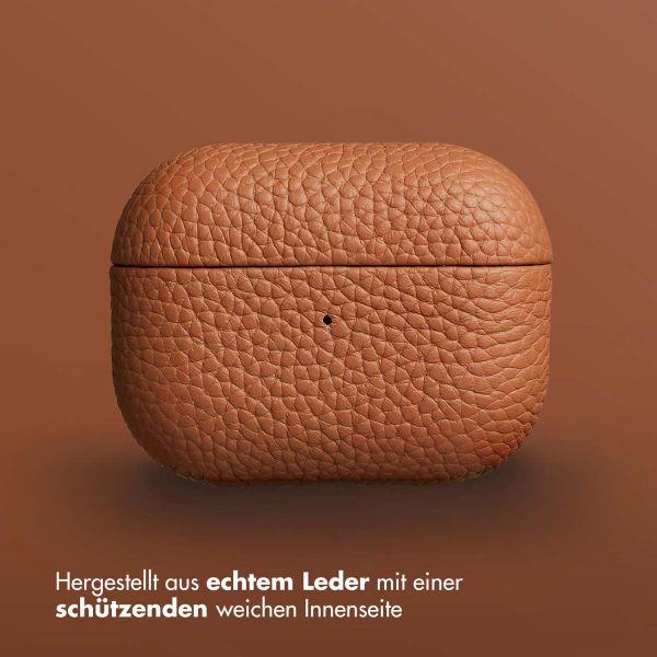 Accezz Echtes Leder Case Apple AirPods Pro 2 - Cognac