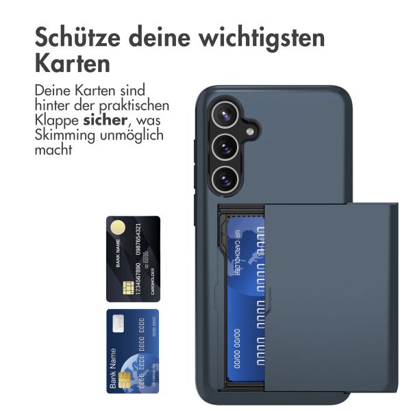 imoshion Backcover mit Kartenfach für das Samsung Galaxy A55 - Dunkelblau