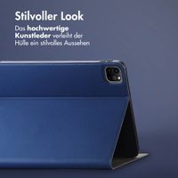 Accezz Classic Klapphülle Apple iPad Pro 11 (2022 / 2021 / 2020 / 2018) - Dunkelblau