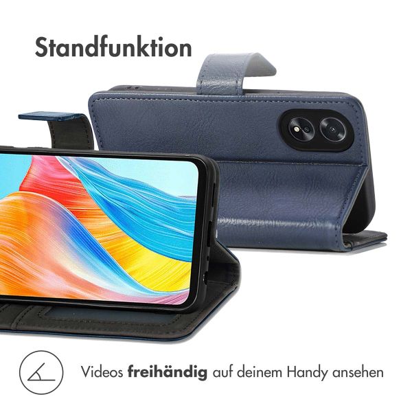 imoshion Luxuriöse Klapphülle Oppo A18 / Oppo A38 - Dunkelblau
