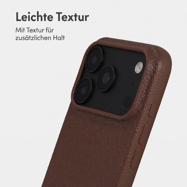 imoshion Texture Backcover Apple iPhone 18 Pro / 17 Pro - Dunkelbraun