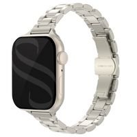 Selencia Slim Stahlgliederarmband für das  Apple Watch Series 1 t/m 9 / SE (38/40/41 mm) | Series 10 / 11 (42 mm) - Polarstern