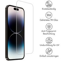 Accezz Screen Protector aus gehärtetem Glas für das iPhone 15 Plus / 15 Pro Max / 16 Plus