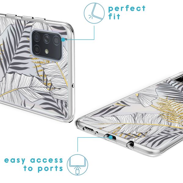 imoshion Design Hülle für das Samsung Galaxy A71 - Glamour Botanic