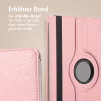 imoshion 360° drehbare Klapphülle Samsung Galaxy Tab S9 11.0 Zoll / Tab S10 FE / S9 FE 10.9 Zoll - Rosa