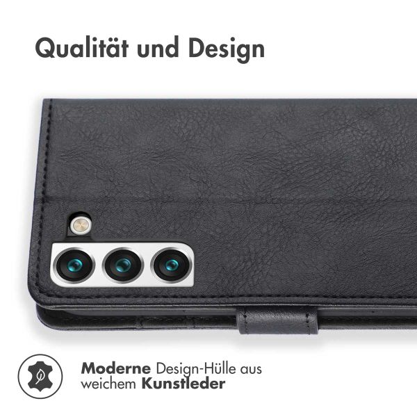 imoshion Luxuriöse Klapphülle Samsung Galaxy S22 - Schwarz