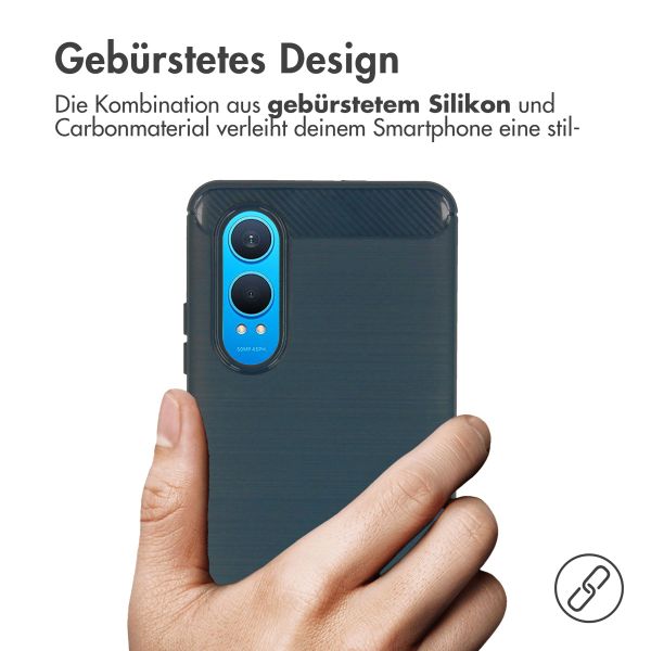 imoshion Brushed Back Cover für das OnePlus Nord CE 4 Lite 5G - Dunkelblau