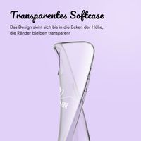 Personalisierte Hülle mit elegantem Herz iPhone 12 (Pro) - Transparent