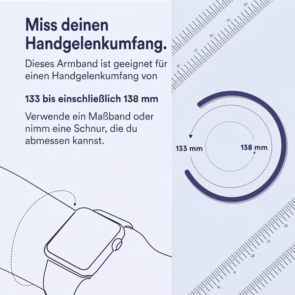 Apple Geflochtenes Solo Loop für  Apple Watch | 44/45/46/49 mm - Größe 1 - Light Blue