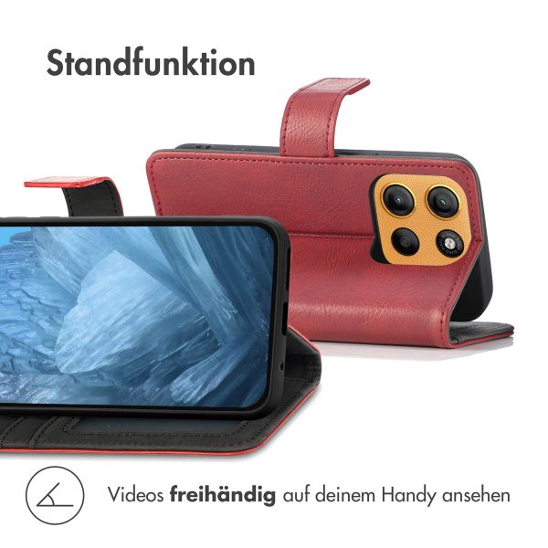 imoshion Luxuriöse Klapphülle Motorola Moto G15 / G15 Power - Rot