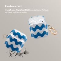 Selencia Vivid Case Apple AirPods 1 / 2 - Wave Vibes Classic Blue