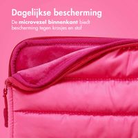 imoshion Puffer Laptop Hülle 13-14 Zoll - Laptop Sleeve - Hot Pink