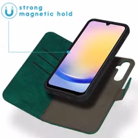 imoshion Entfernbare 2-1 Luxus Klapphülle Samsung Galaxy A25 (5G) - Dunkelgrün