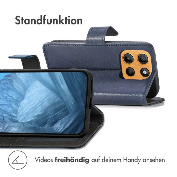 imoshion Luxuriöse Klapphülle Motorola Moto G15 / G15 Power - Dunkelblau