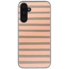 imoshion Design Hülle Samsung Galaxy A35 - Striped Peach Reverse