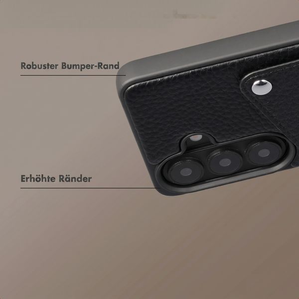 Selencia Riva Back Cover mit Kartenfach Samsung Galaxy S26 - Black