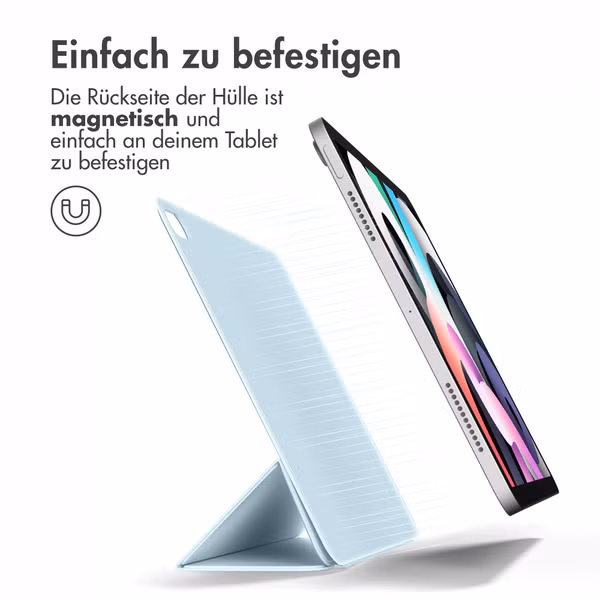 imoshion Magnetic Klapphülle Apple iPad Air 11 Zoll (2025) M3 / (2024) M2 / Air 5 (2022) / Air 4 (2020) - Hellblau