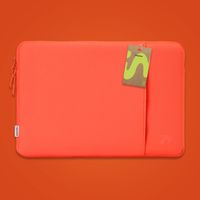 imoshion Laptop Hülle 15-16 Zoll - Laptop Sleeve mit Fach - Apricot Crush Orange