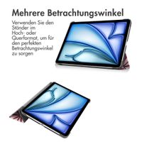 imoshion Design Trifold Klaphülle Apple iPad Air 11 Zoll (2025) M3 / (2024) M2 / Air 5 (2022) / Air 4 (2020) - Bloom Love Blush