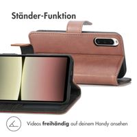 imoshion Luxuriöse Klapphülle Sony Xperia 10 V - Braun