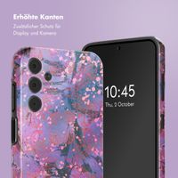 Selencia Vivid Back Cover Samsung Galaxy A15 (5G) - Fresh Paint Flower Orange