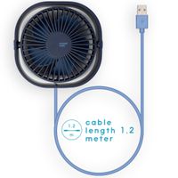 imoshion USB Schreibtischventilator - Blau