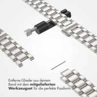 Selencia Slim Stahlgliederarmband für das  Apple Watch Series 1 t/m 9 / SE (38/40/41 mm) | Series 10 / 11 (42 mm) - Polarstern