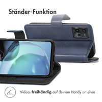 imoshion Luxuriöse Klapphülle für das Motorola Moto G72 - Dunkelblau