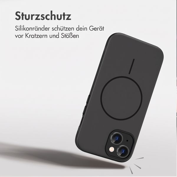 imoshion Color Backcover mit Thin MagSafe Ring Apple iPhone 15 - Schwarz